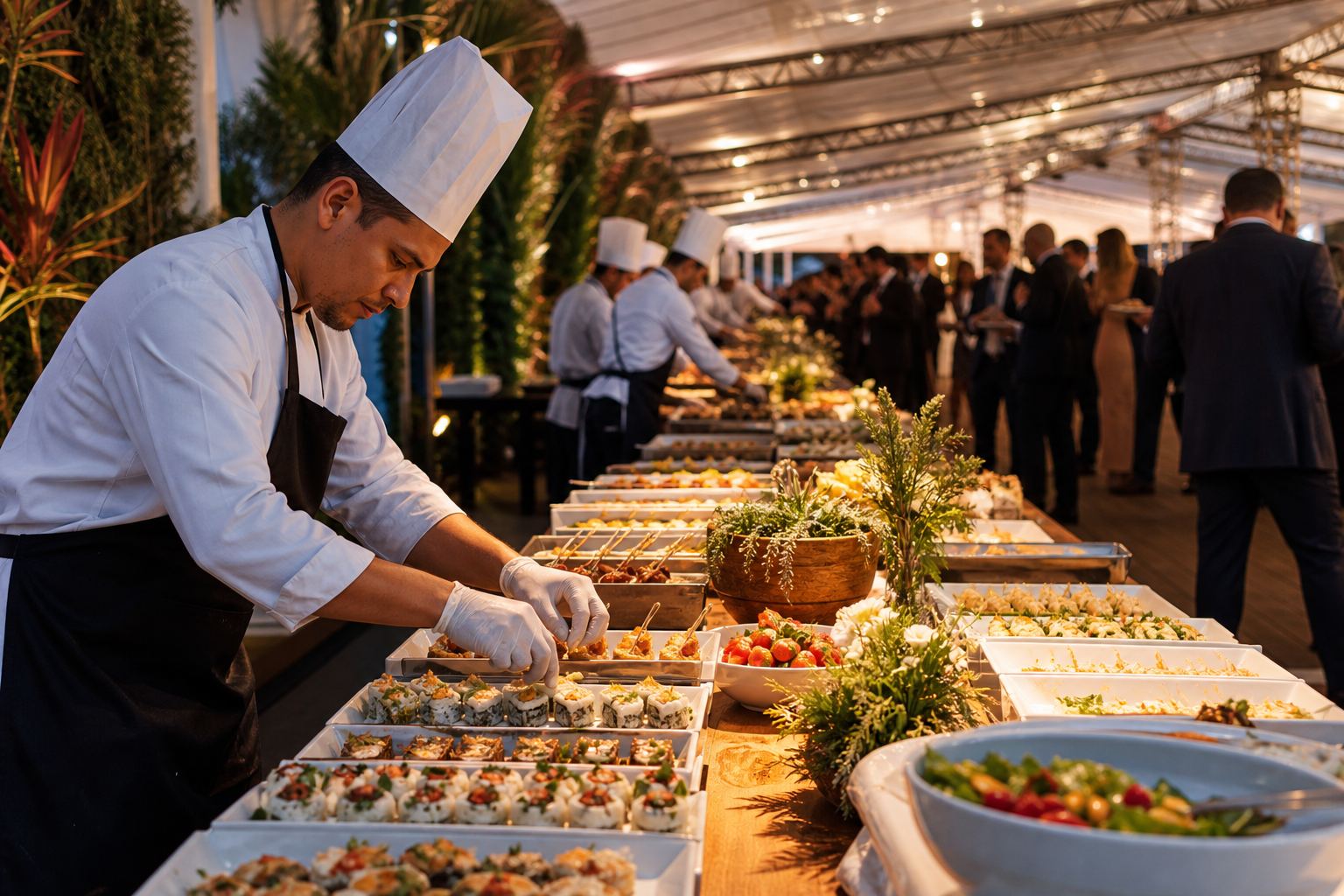 Catering para Megaeventos: como servir milhares de convidados com sofisticação e precisão