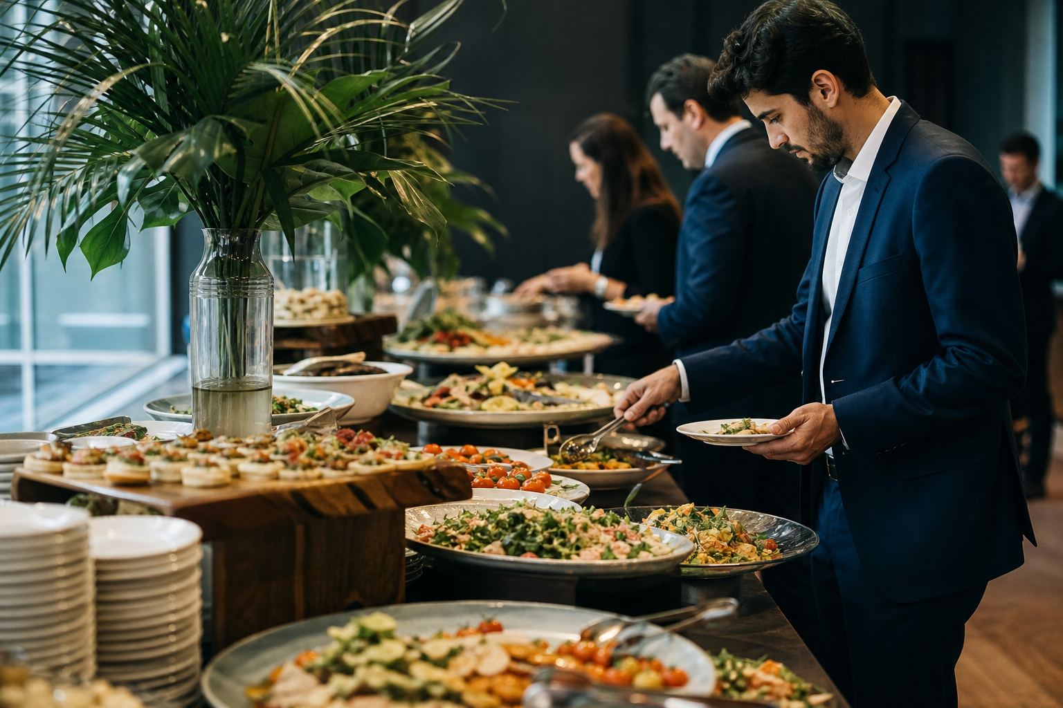 Buffet Corporativo de Alto Padrão: a Gastronomia que Valoriza Sua Convenção