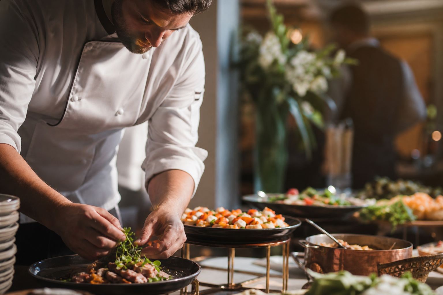 Assessoria gastronômica completa para eventos impecáveis no seu espaço