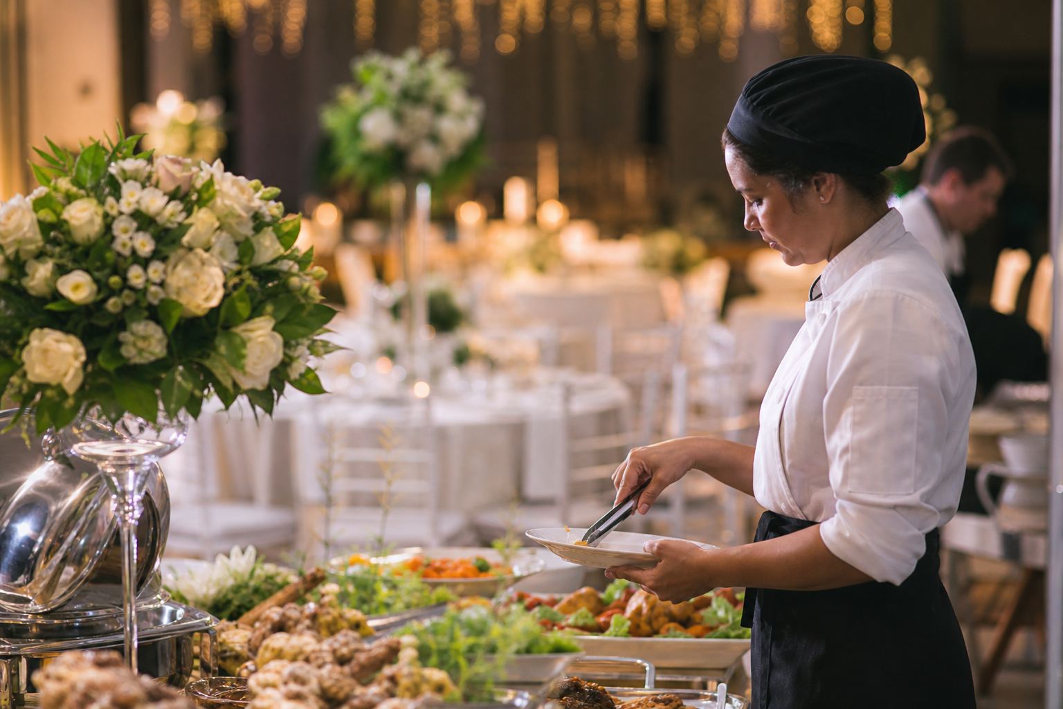 Buffet para casamentos com chefs, garçons e serviço completo