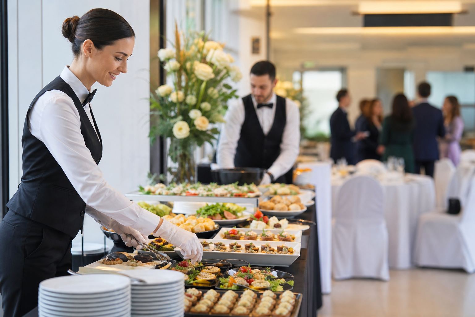 Catering completo para eventos residenciais e corporativos