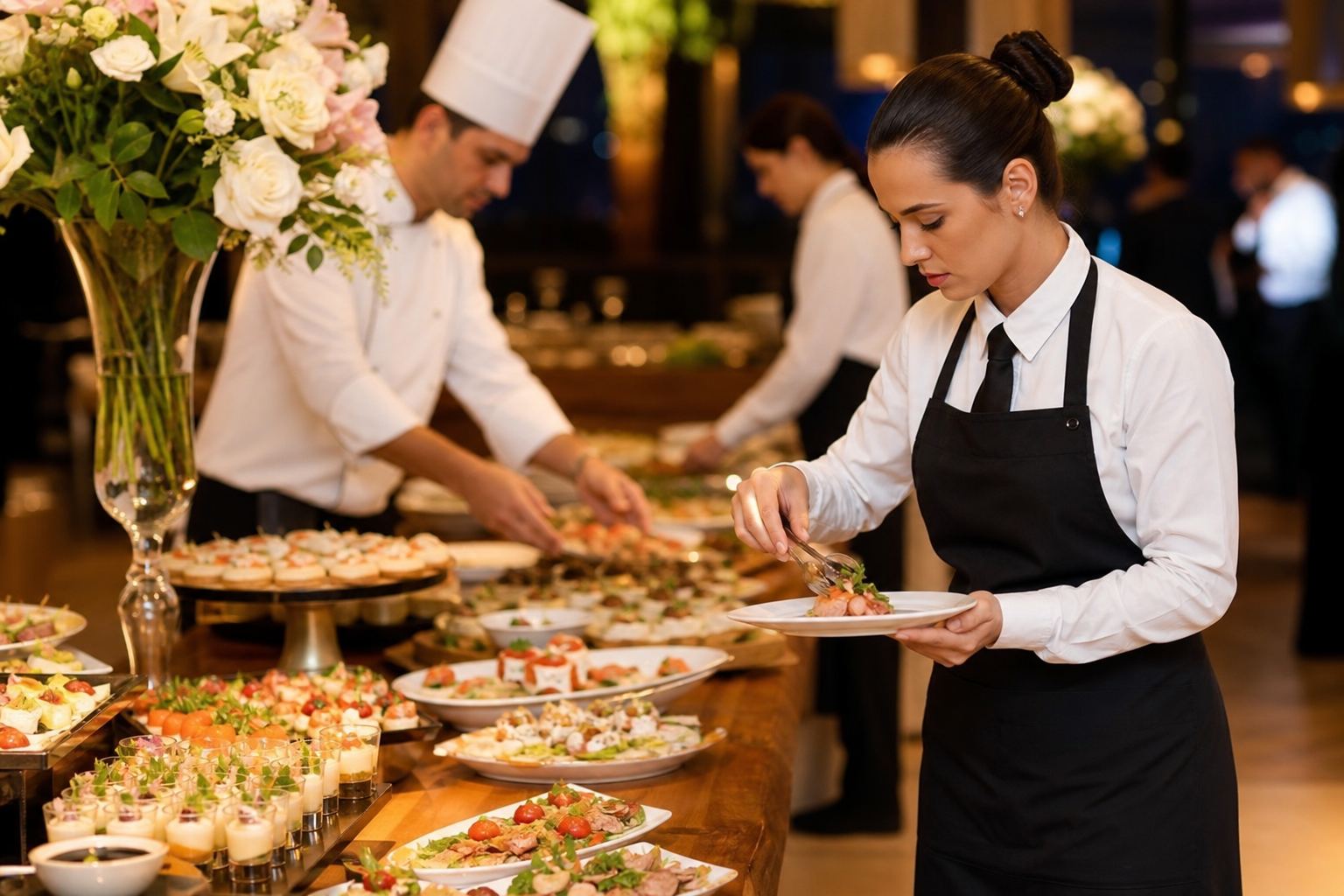 Buffet e catering para bodas, 15 anos e aniversários